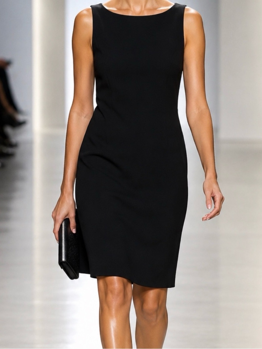 Jones New York Classic Black Sleeveless Sheath Dress